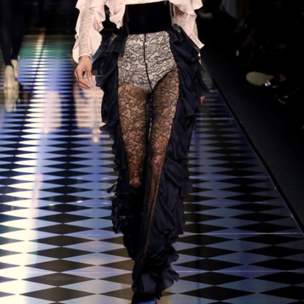 Balmain Runway Lace Pants